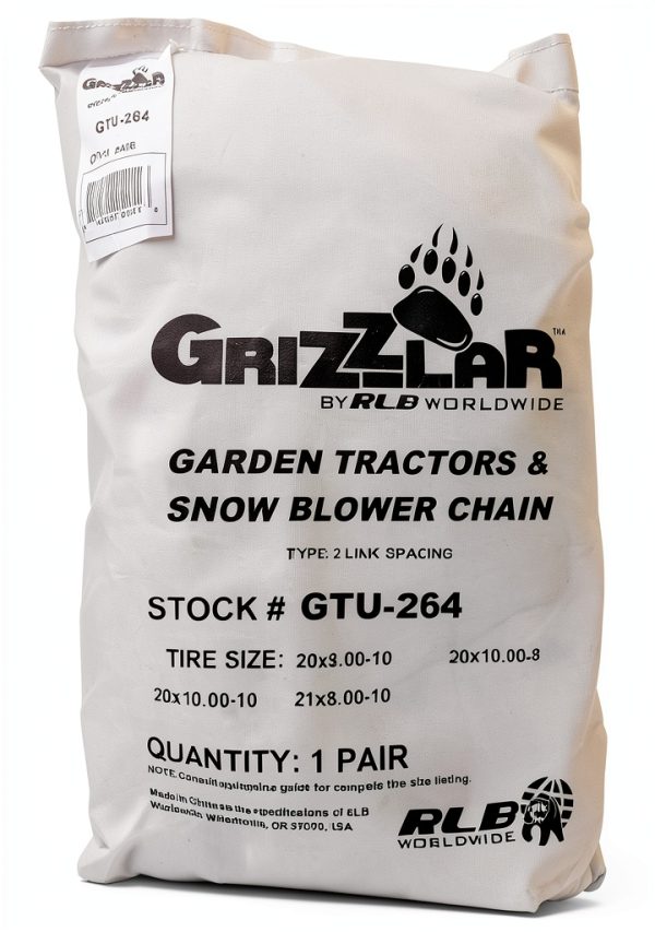 Grizzlar Snow Chains for Turf Tires-1