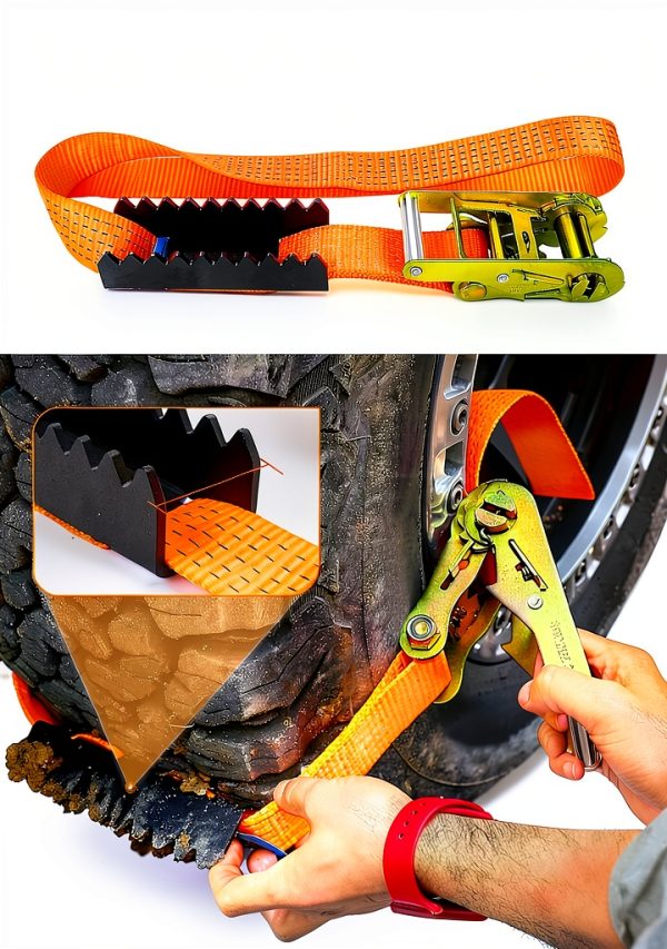 VKU Tire Traction Straps Metal Gripper Traction Device-2