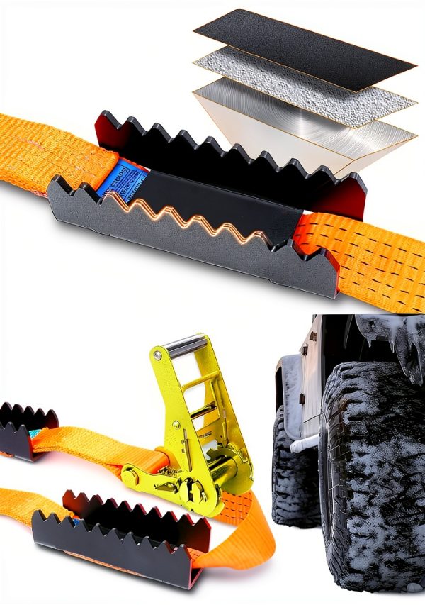 VKU Tire Traction Straps Metal Gripper Traction Device-3
