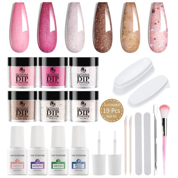 Sutokaka Dip Powder Nail Kit Beauty Personal Care-0