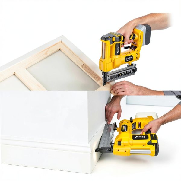 Ecarke 2 in 1 Brad Nailer Metal Cordless Tool-1