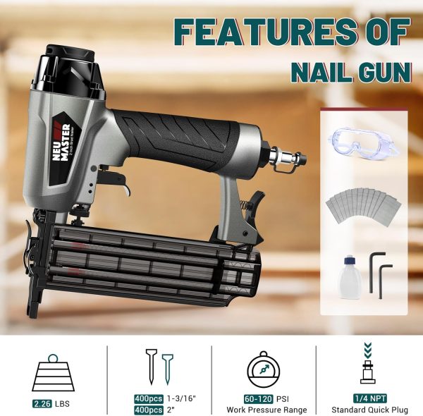 NEU MASTER Brad Nailer Kit Gas Powered-1