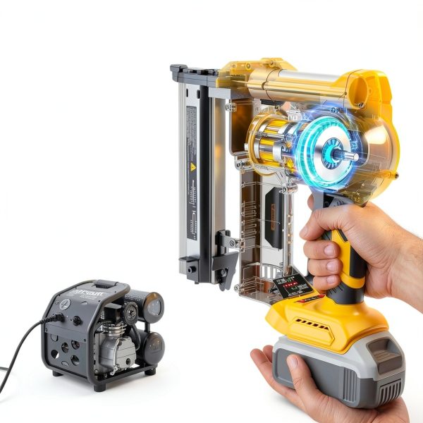 Ecarke 2 in 1 Brad Nailer Metal Cordless Tool-5