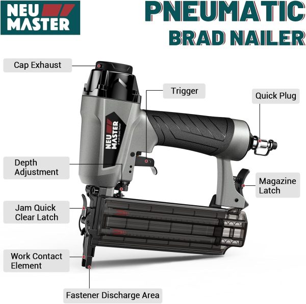 NEU MASTER Brad Nailer Kit Gas Powered-4