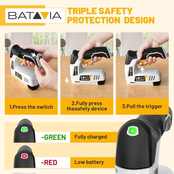 Batavia Cordless Power Brad Nailer Kit Grey-3