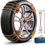 FLYSWAN Snow Tire Chains for Car SUV Pickup Trucks-0