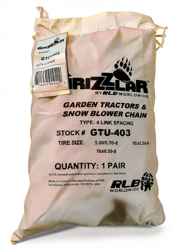 Grizzlar Snow Chains for Turf Tires-1