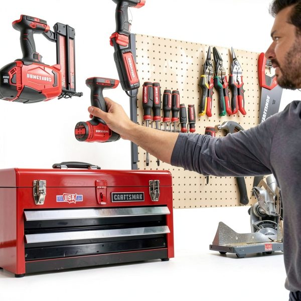 CRAFTSMAN Cordless Brad Nailer 20V Black Red-5
