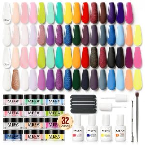 MEFA Dip Powder Kit Salon Nail Art 32g Easy-0