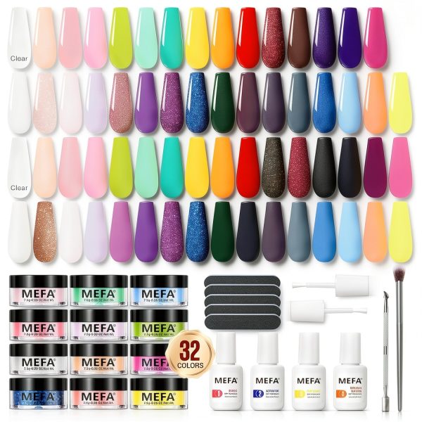 MEFA Dip Powder Kit Salon Nail Art 32g Easy-0