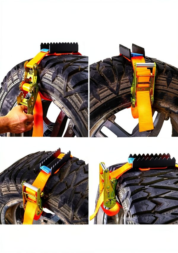 VKU Tire Traction Straps Metal Gripper Traction Device-7