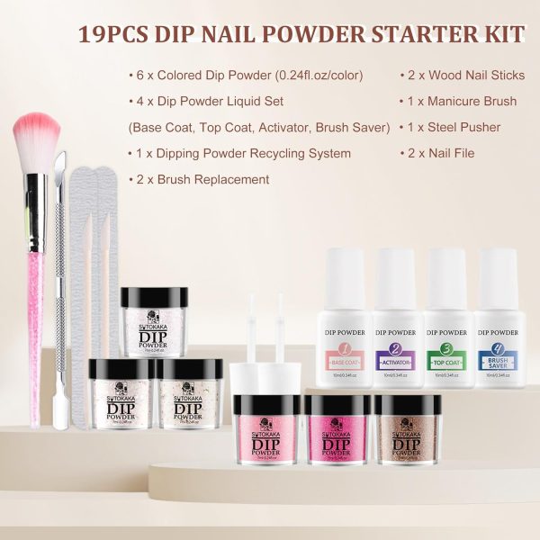 Sutokaka Dip Powder Nail Kit Beauty Personal Care-4