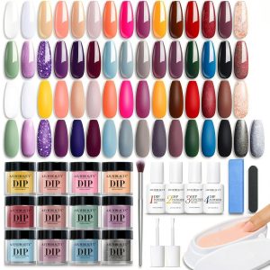 AzureBeauty 32-Color Dip Nails Powder Starter Kit-0