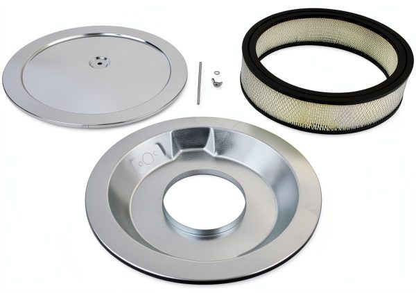 Air Cleaner Mounting Gasket Mr. Gasket Steel Chrome 14in 9790-3
