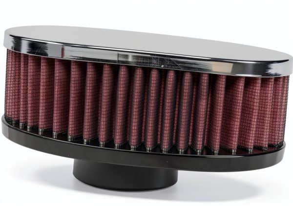 EMPI Oval Air Cleaner Mount Gasket with Steel Top and Washable Gauze-3