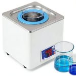 Digital Thermostatic Water Bath 3L-Anti-Drying, RT-212℉ Temp Control with Timer, 304 Stainless Steel Chamber for Lab-0