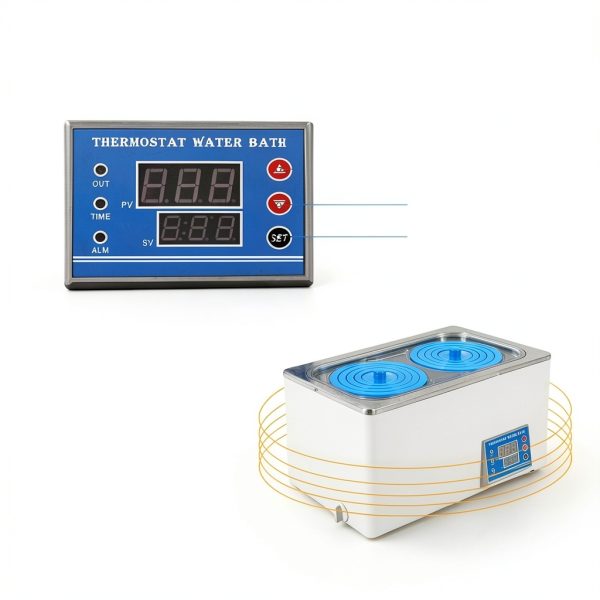 Thermostatic Water Bath HH-2 7L Lab Heater with Dual Openings NTZ-3