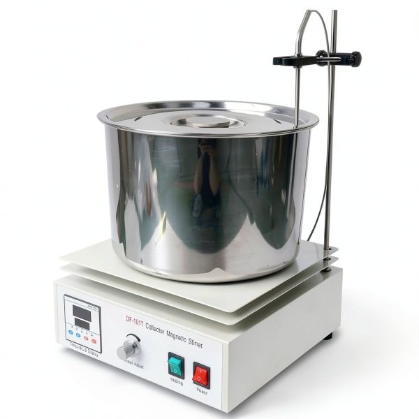10 Liter Collective Heat Magnetic Stirrer Water Bath Oil Bath Laboratory Thermostat 1400Rpm 400, Digital Df-101t Constant Temperature Water Bath 110V-0