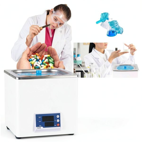 Digital Thermostatic Water Bath 3L-Anti-Drying, RT-212℉ Temp Control with Timer, 304 Stainless Steel Chamber for Lab-5
