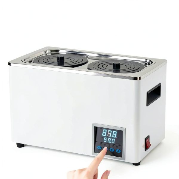 Digital Water Bath - 6L Water Bath Lab,Two-Hole Laboratory Water Bath,Thermostatic Water Bath with Stainless Steel Liner-2