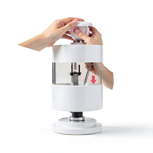 Bath Ball Pressing Machine with a Round Soap Shampoo Bar Mold, Adjustable Height Shower Steamer Press Machine for DIY Handmade Spa Gifts and Soap Crafting-3