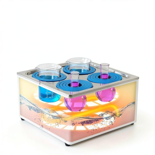 Digital Lab Water Bath 12L Laboratory Thermostatic Water Bath 4 Openings 800W by YUCHENGTECH for Food Heating Chemical Biological Experiment 110V-5