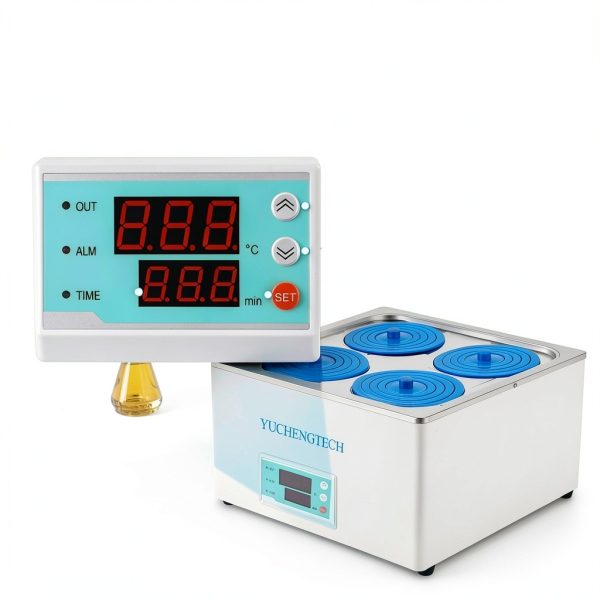 Digital Lab Water Bath 12L Laboratory Thermostatic Water Bath 4 Openings 800W by YUCHENGTECH for Food Heating Chemical Biological Experiment 110V-6